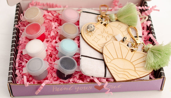 Valentine Keychain with Giveaway Box Craft Kit