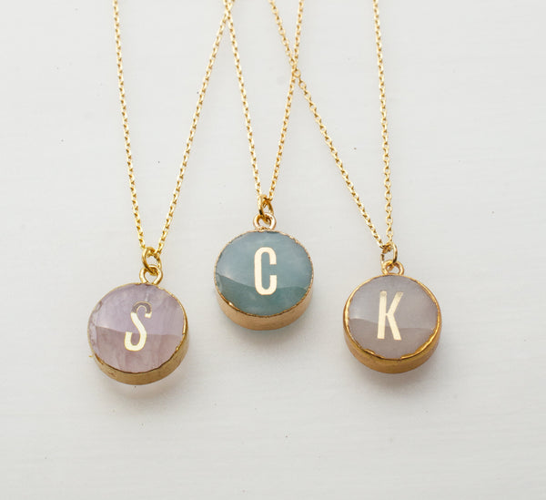 Tiny Monogram Charm Necklace, GOLD Fill Initial Necklace, Simple Everyday  Jewelry, Bridesmaid's Gifts, Mother's Necklace