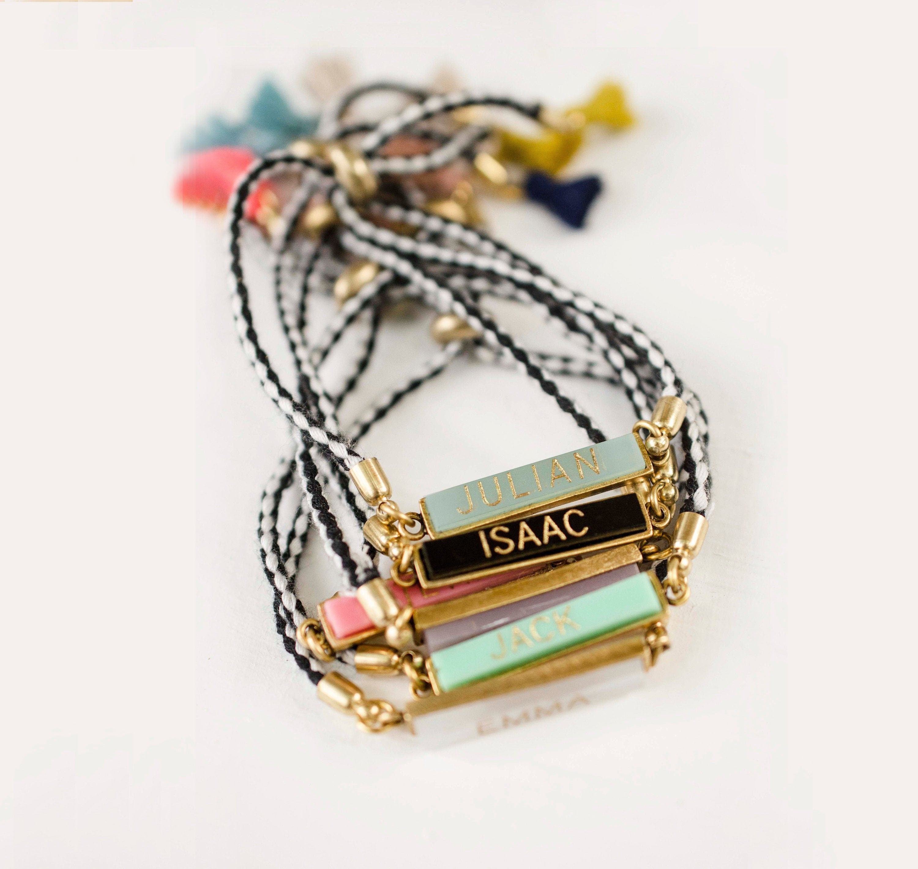 Personalized Heart Charm Bracelet with Kids Names - Heartfelt Tokens
