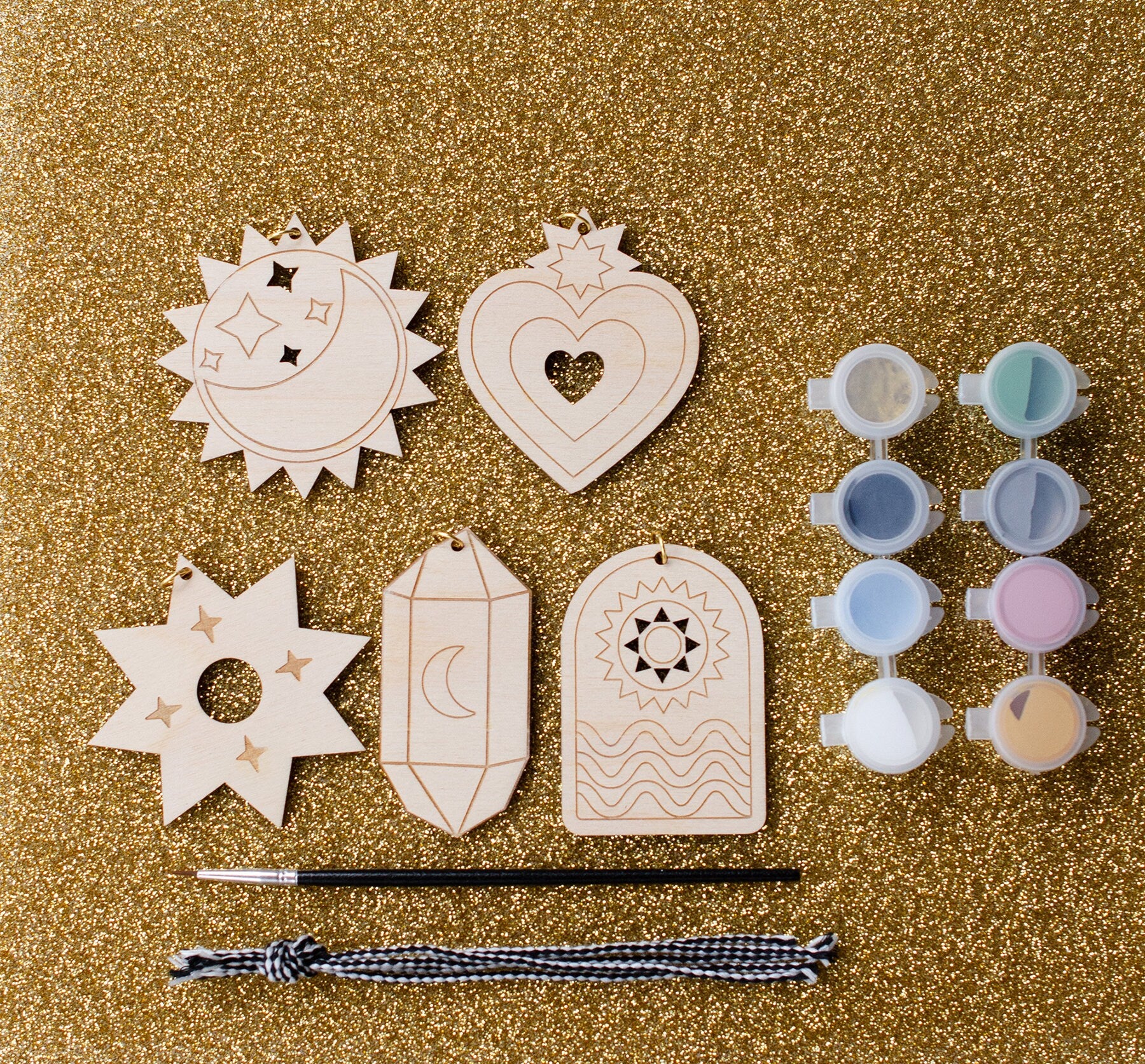 DIY Kit, Celestial Christmas Tree Ornament Kit, Craft Kit, DIY Holiday –  jillmakes